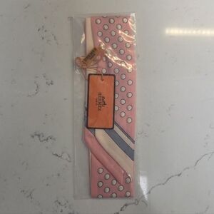 Elegant Pink Peach Polka Dot Scarf